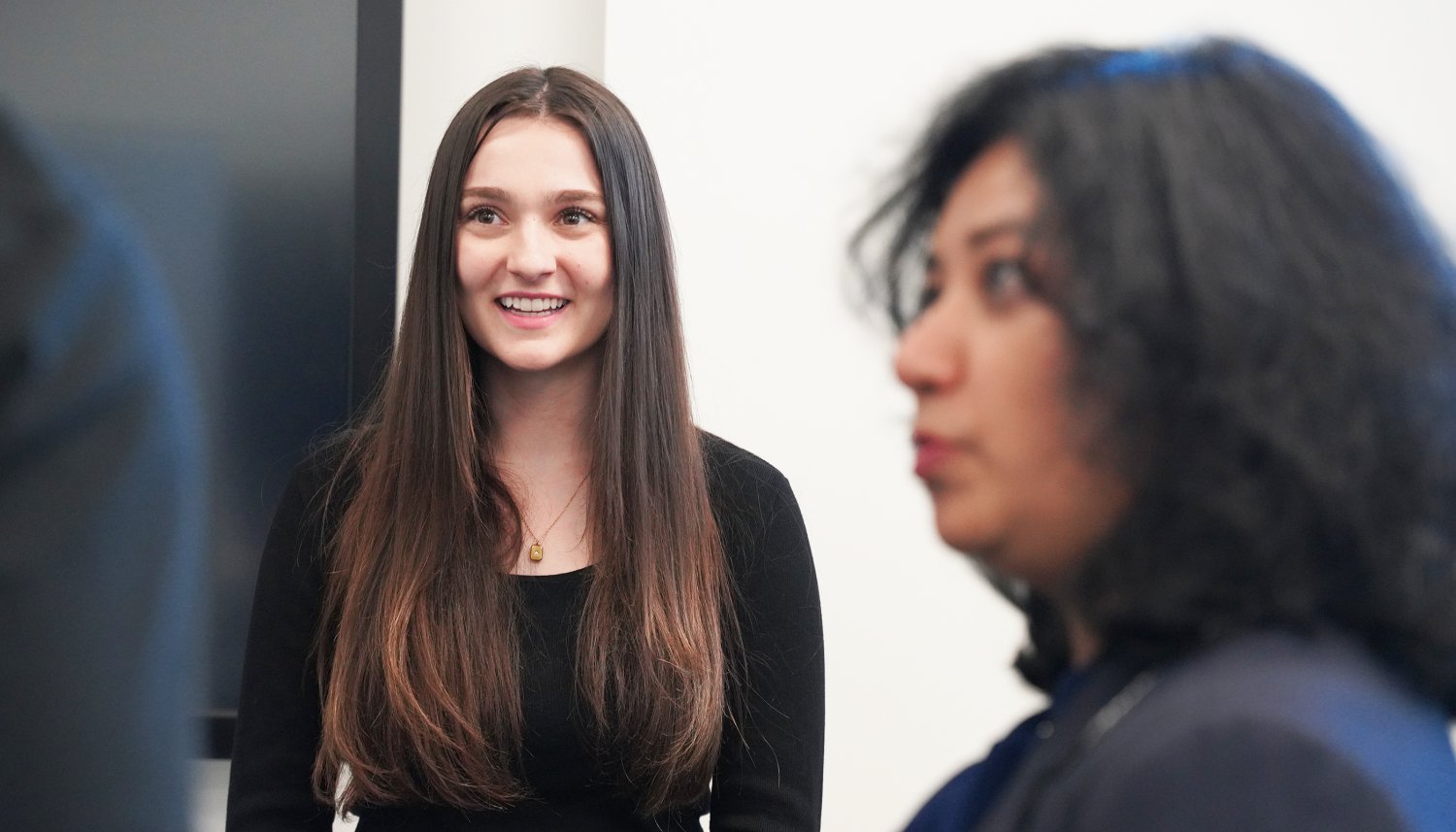 Senior Alyssa Fournier placed first in the Rhode Island Business Competition's Student Pitch Contest.