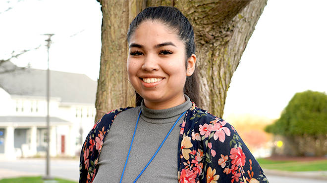 Frannie West, who is graduating with a&nbsp;Master's of Public Administration.