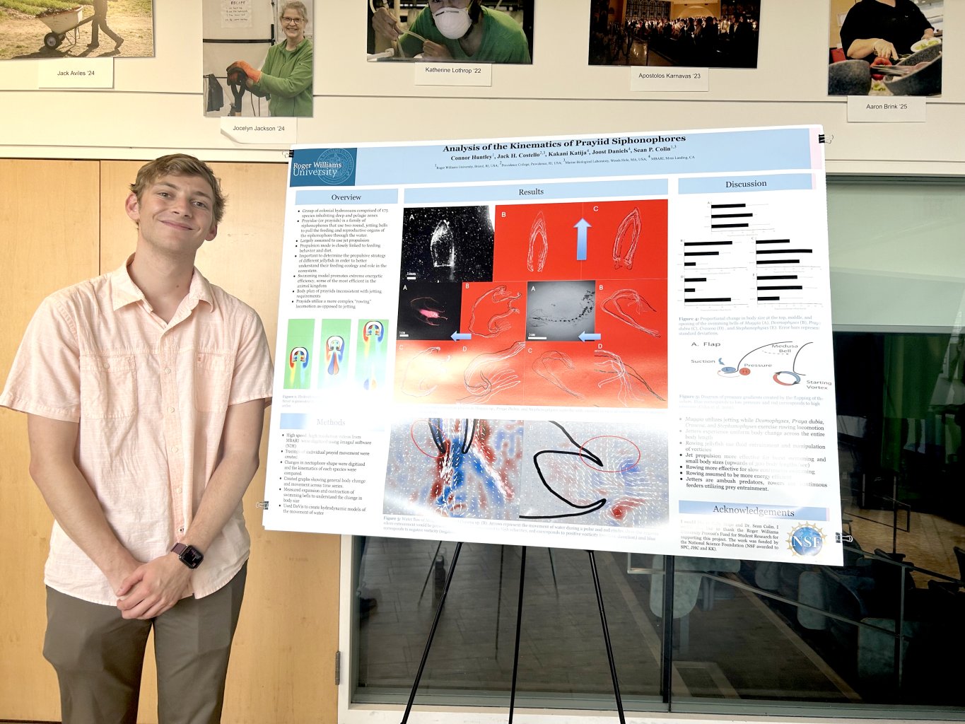 Connor Huntley presents his research at SASH in April 2025.