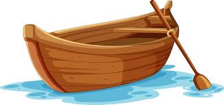 Wooden canoe