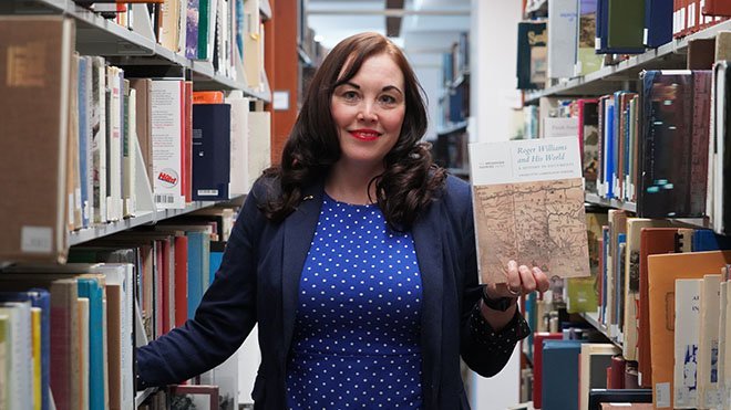 RWU Professor of History Charlotte Carrington-Farmer