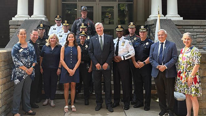 Local leaders promoting the Promoting Police Leadership Act.