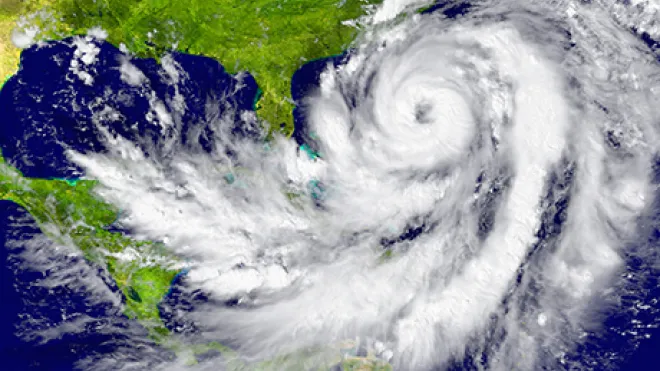 Hurricane approaching the US
