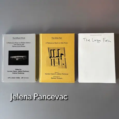 Three books laid out on a desk