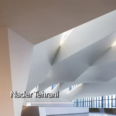 An interior shot of a building project by Nader Tehrani