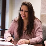 Francesca Montemarano working on a project