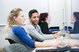 students in comp. lab