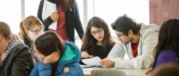 Students in classroom.