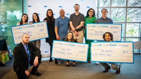 Members of the CEO Club took home top accolades at the EforAll Rhode Island Pitch Contest hosted at Roger Williams University.