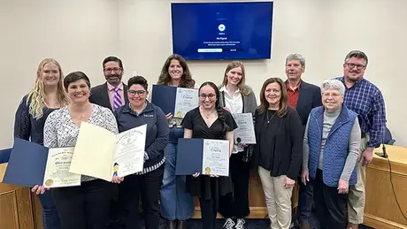 RWU student working with the city of Fall River, Mass.