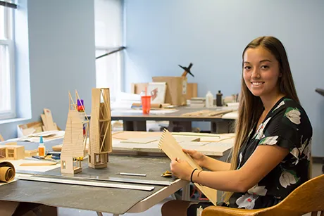 Gabby P. in Boston studio space
