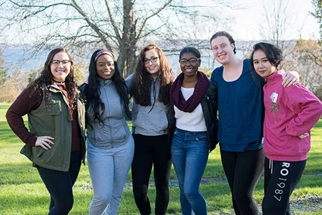 RWU PEACE Keepers in a group for a photo.