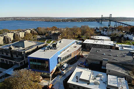 View of SECCM Labs building under construction.