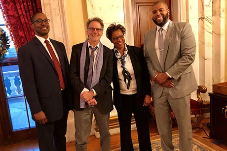 Judicial appointees pose with Dean Yelnosky