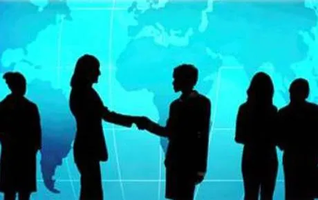 Illustration of people shaking hands