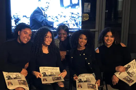Students from the Black Living Learning Community