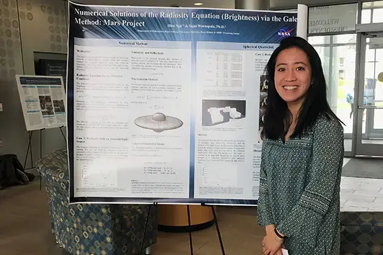 Student presents project at 2018 Student Academic Showcase and Honors event