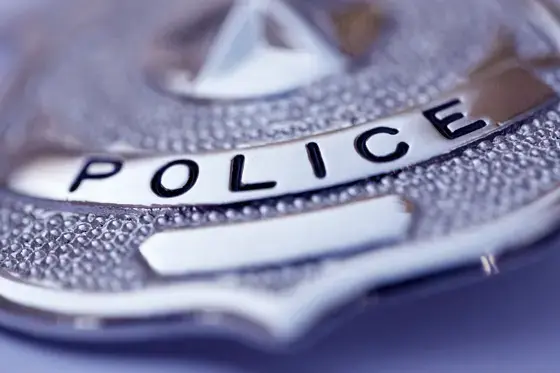 Photo of a police officer badge