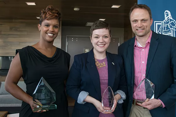 image of some of RWU's engaged alumni