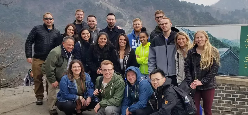 RWU MBA students visit the Great Wall of China