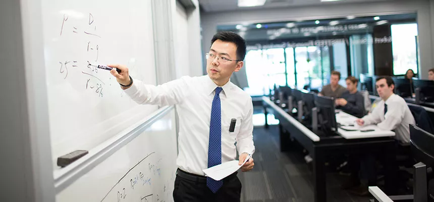 Professor teaching class.