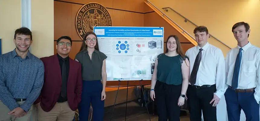 Students present research poster at SASH