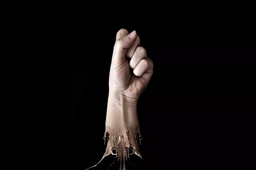 A digital image of an arm.