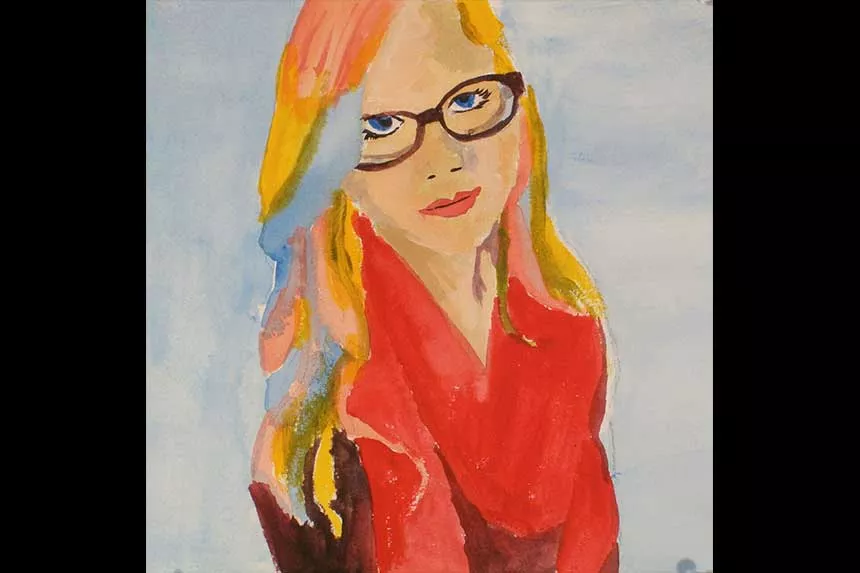 A self portrait of a student.