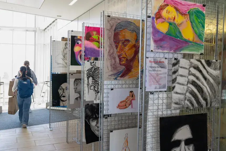 An art gallary.