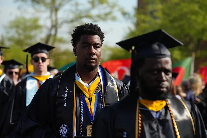 Graduates process