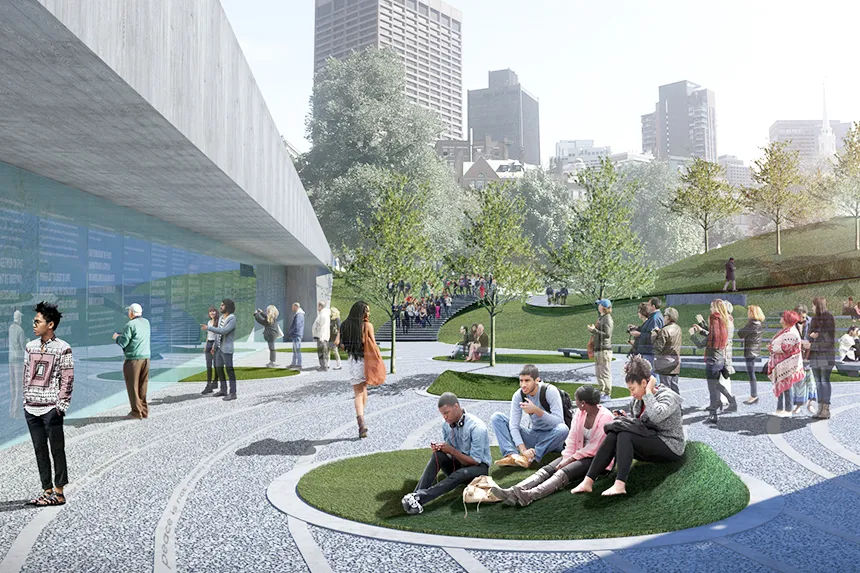 A conceptual design proposal for the Martin Luther King, Jr. & Coretta Scott King Memorial at the Boston Common.