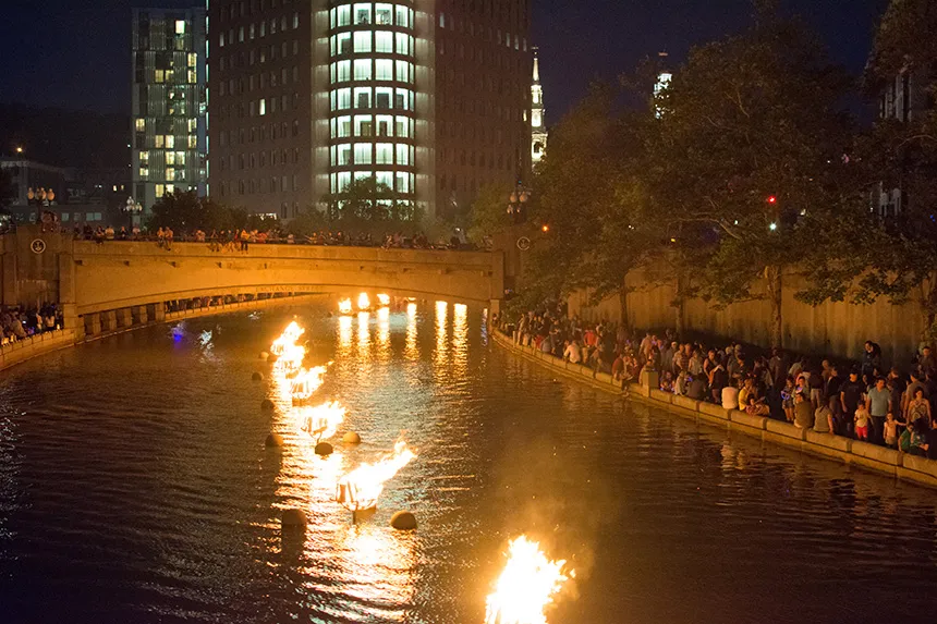 Image of PVD River during waterfire