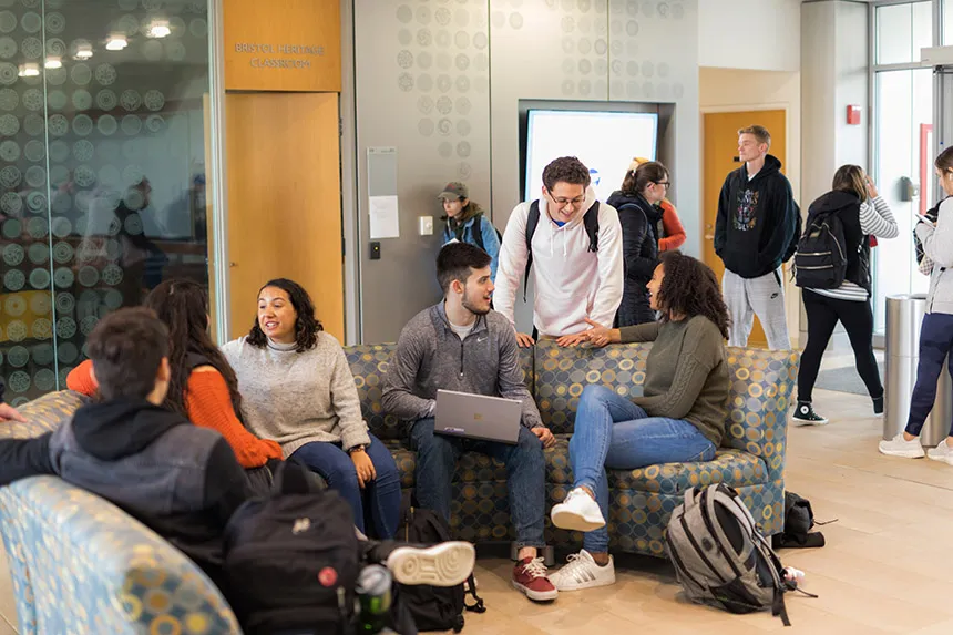 image of students gathering in GHH