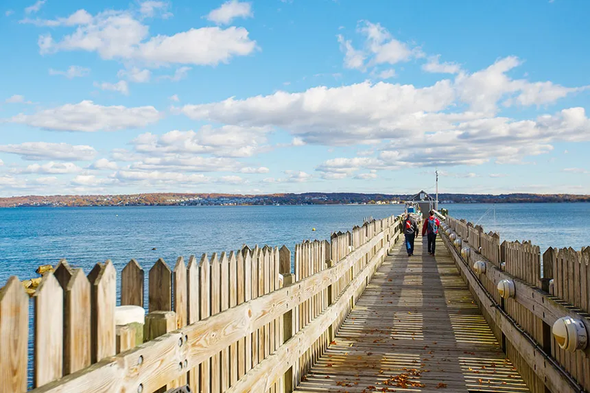 image of the dock on a beautiful day