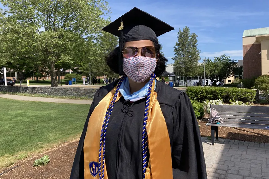 image of RWU Trustee Doris De Los Santos, who earned her master's degree as a member of the Class of 2020