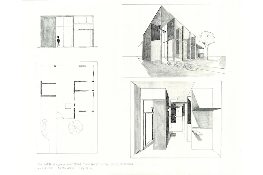 Building sketch by a Summer Academy Student