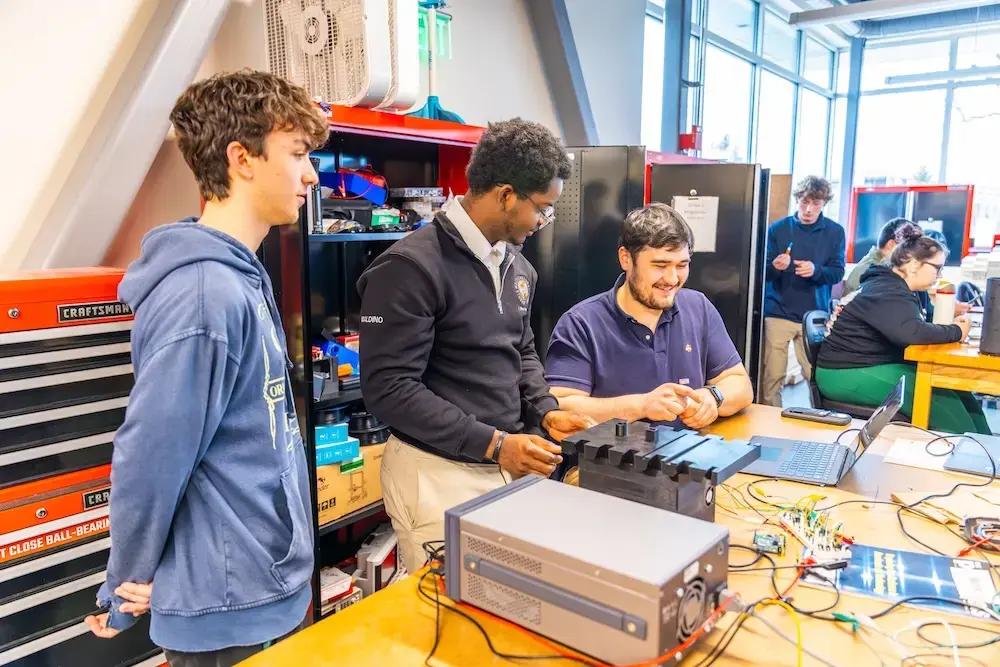 Students participating in Engineering Academy. 