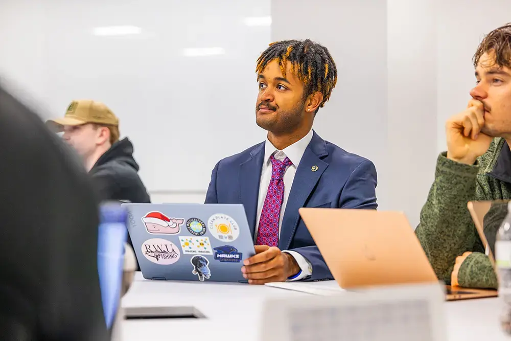 Students learning in class