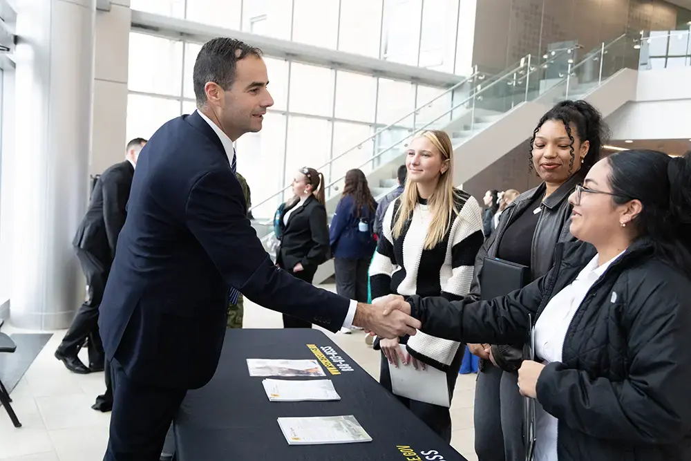 Students connect with employers at career fair