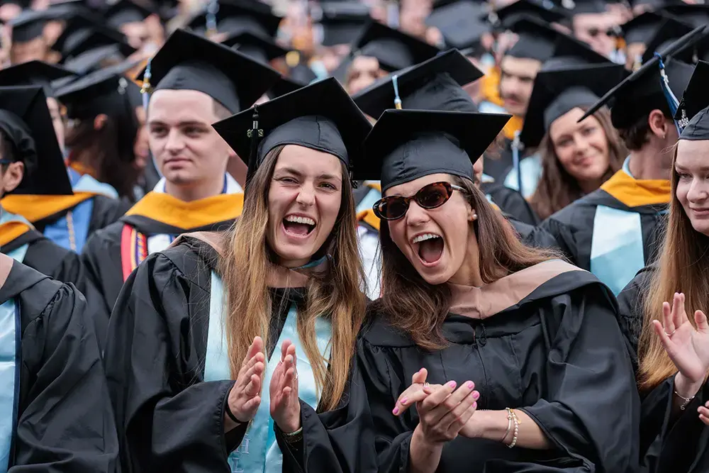 Graduates celebrate at Commencement