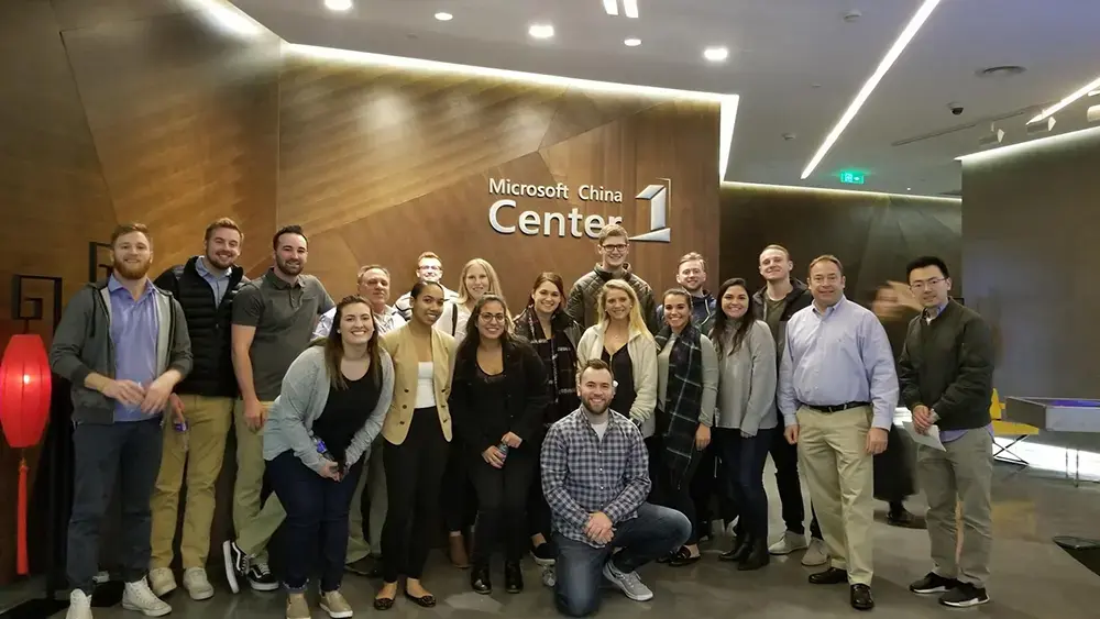 Students visit China